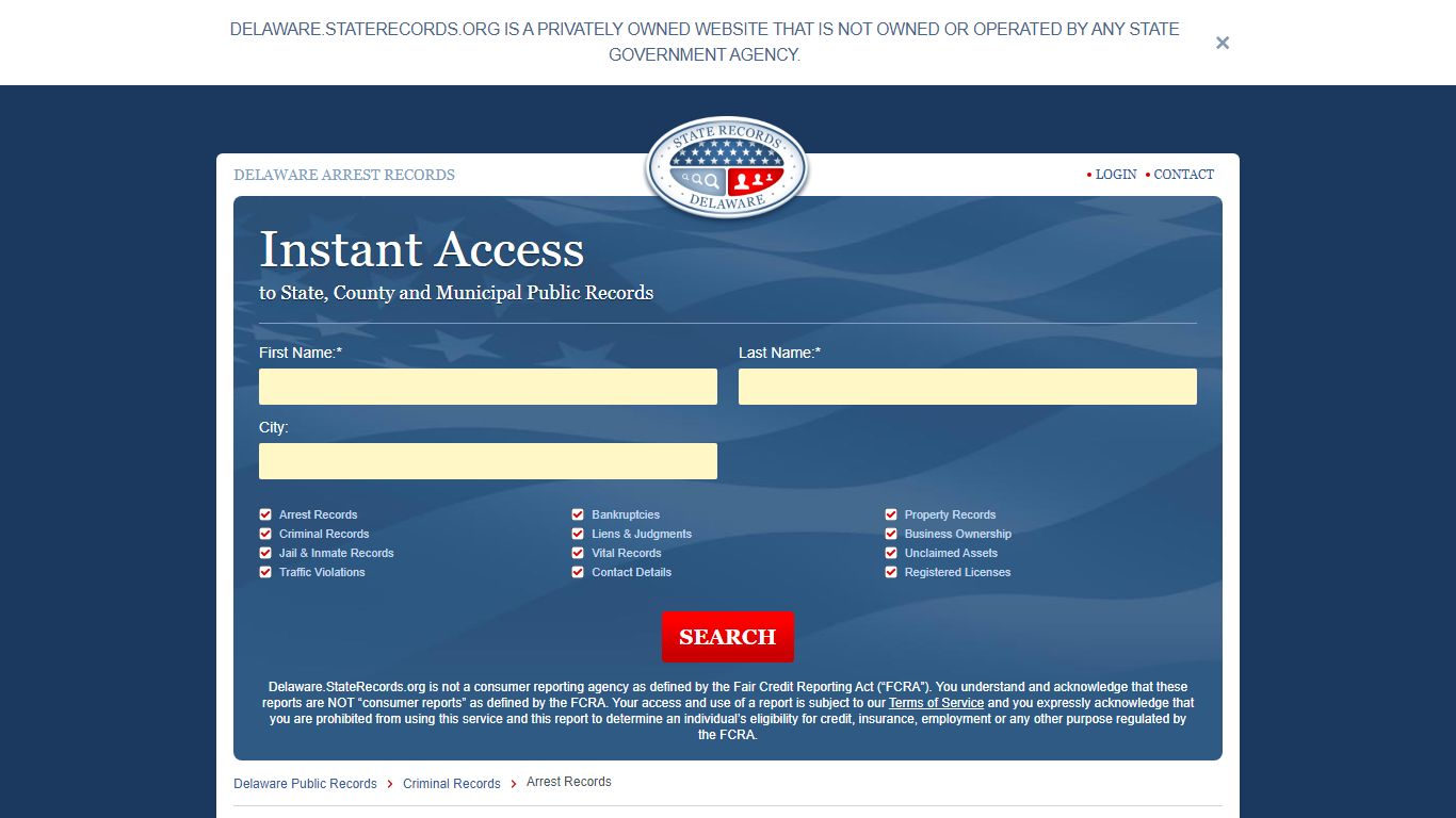 Delaware Arrest Records Online | StateRecords.org